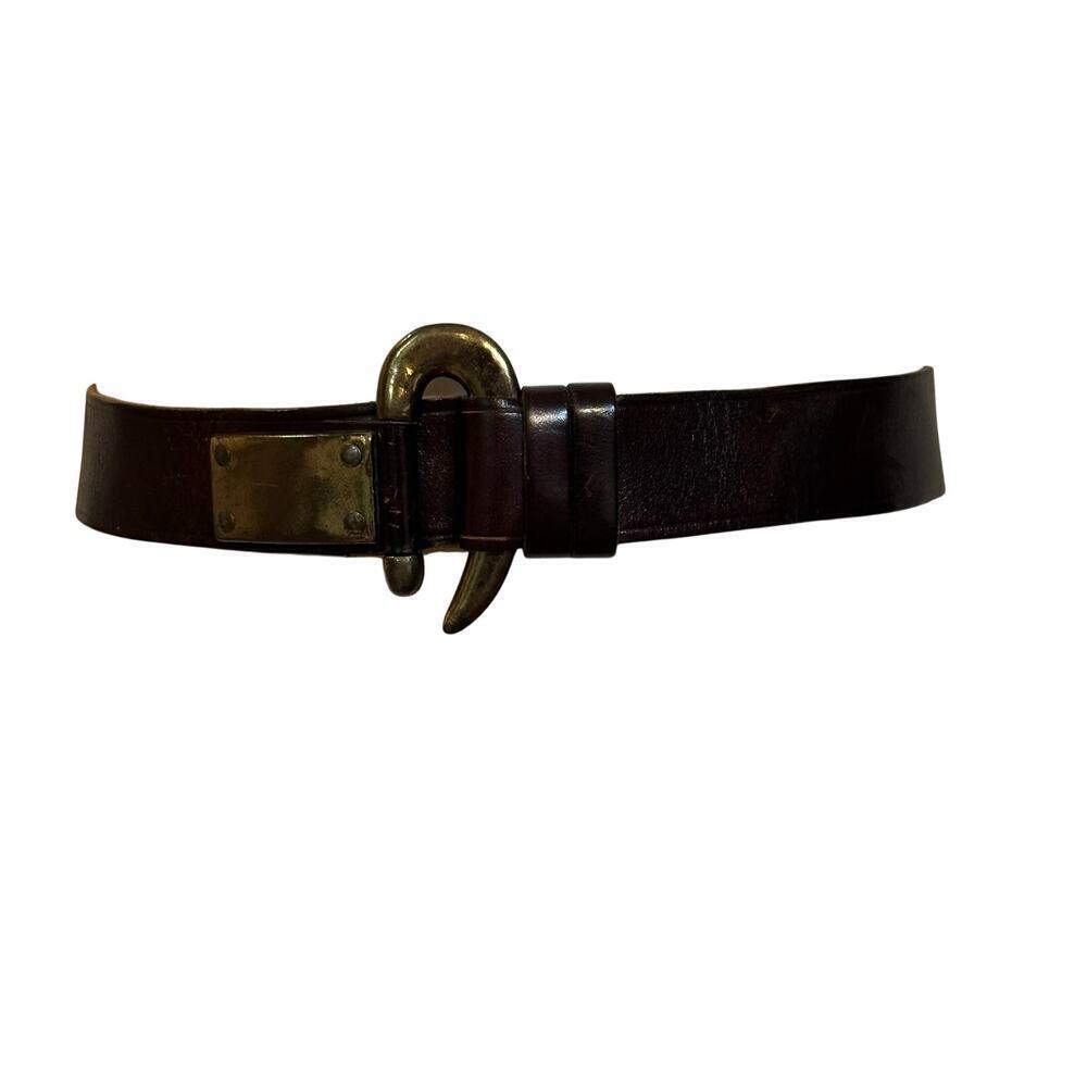 Vintage Dame Belt Women's Belt Gold color buckle XS